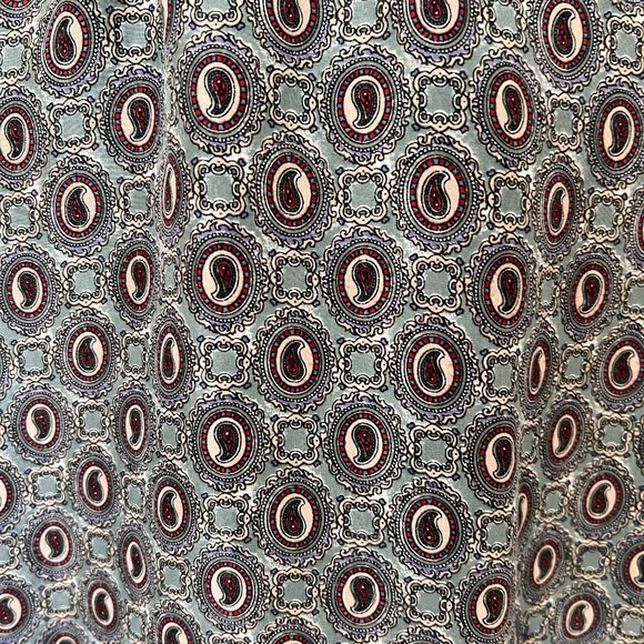 Paisley Silk Short Sleeve Shirt - Colore Italia - Size Large - Picture 7 of 8